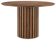 Senja 47" Round Dining Table, Walnut