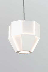 Astrum 17" LED Pendant, Gloss White, E26