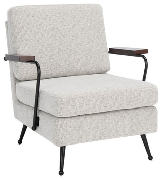 Safavieh Lohan Arm Chair, Light Grey/Gold