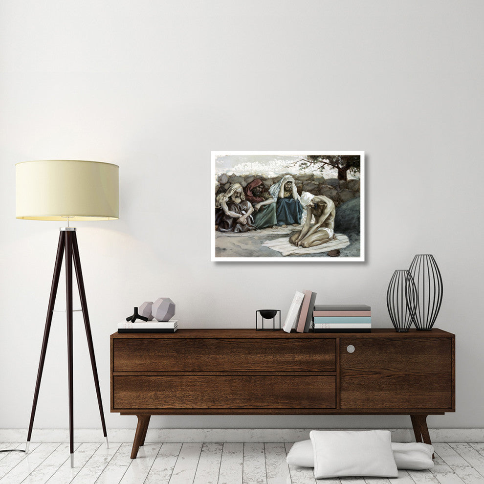 "Job and His Three Friends" Digital Paper Print by James Tissot, 38"x27"