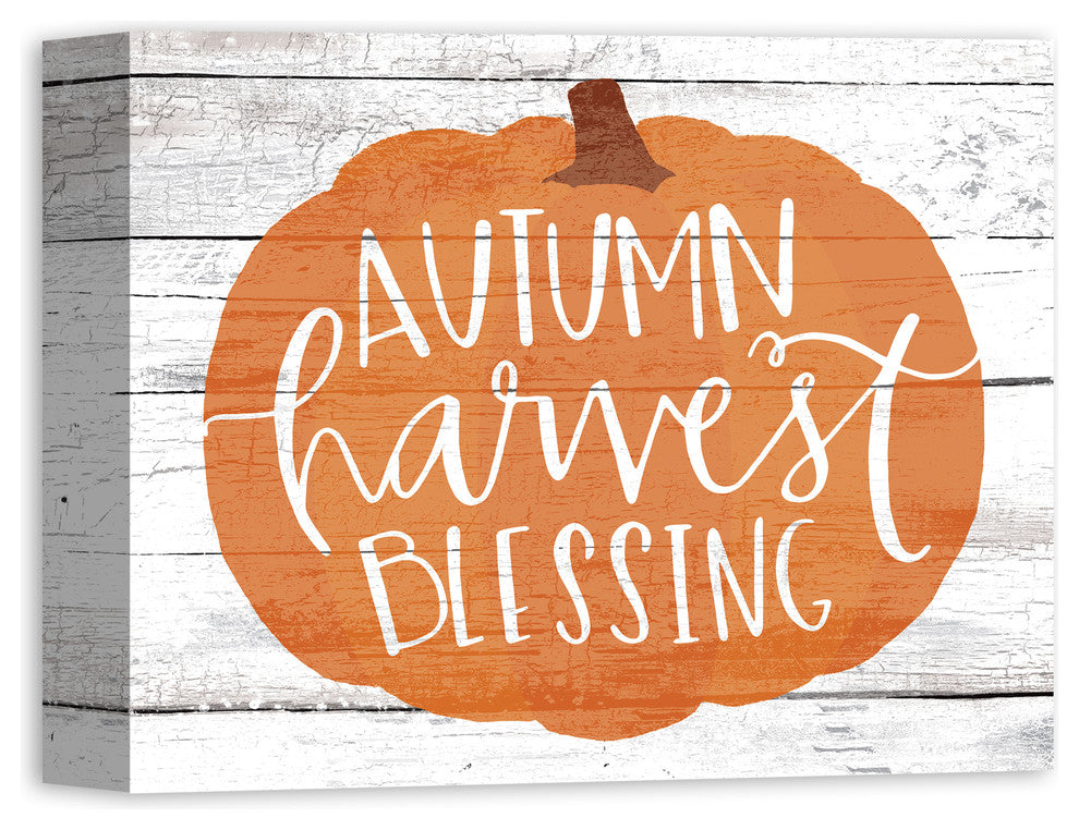 Autumn Harvest Blessing Print on Canvas