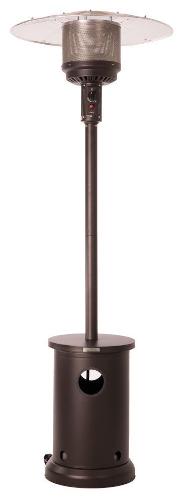 Mocha Finish Patio Heater With Table