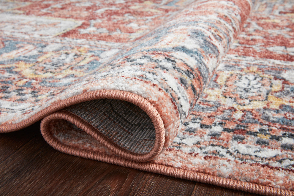 Loloi II Cassandra Rust / Multi 18" X 18" Swatch Area Rug