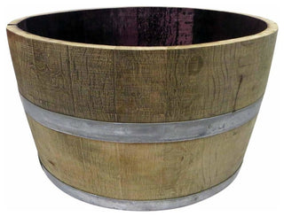 Half Wine Barrel Planter