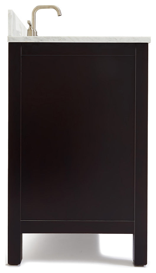 ARIEL Cambridge 43" Left Rectangle Sink Bath Vanity Carrara Marble
