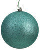Vickerman N591244Dg 4.75" Sea Foam Glitter Ball Ornament, 4 Per Bag