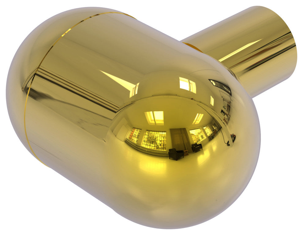 1-1/4" Cabinet Knob, Polished Brass