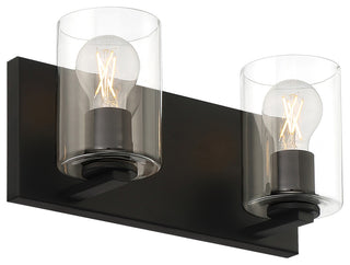 Access Lighting 62581LEDDLP/CLR Oslo 2 Light 14"W LED Vanity - Matte Black