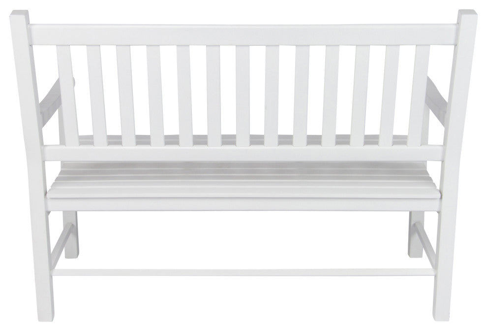 Shine Company Luna Glider Bench, White