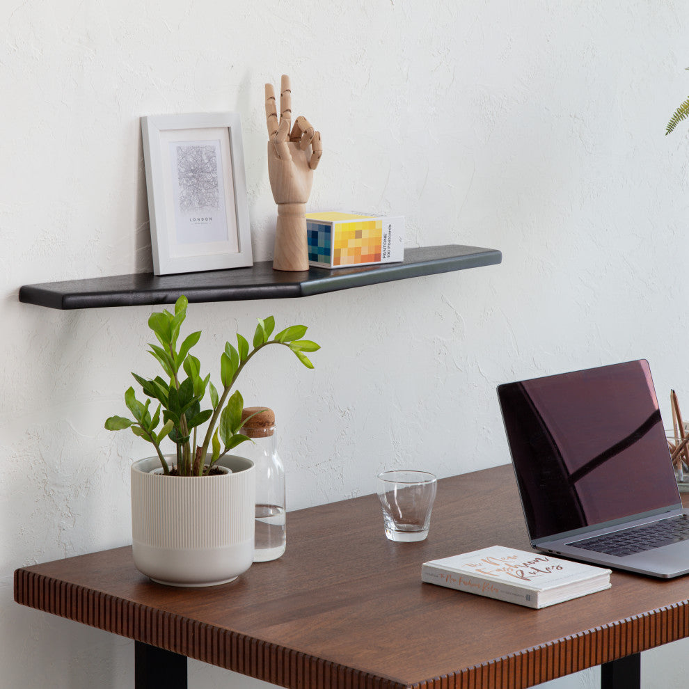 Lonny Wall Mounted Shelves, Black