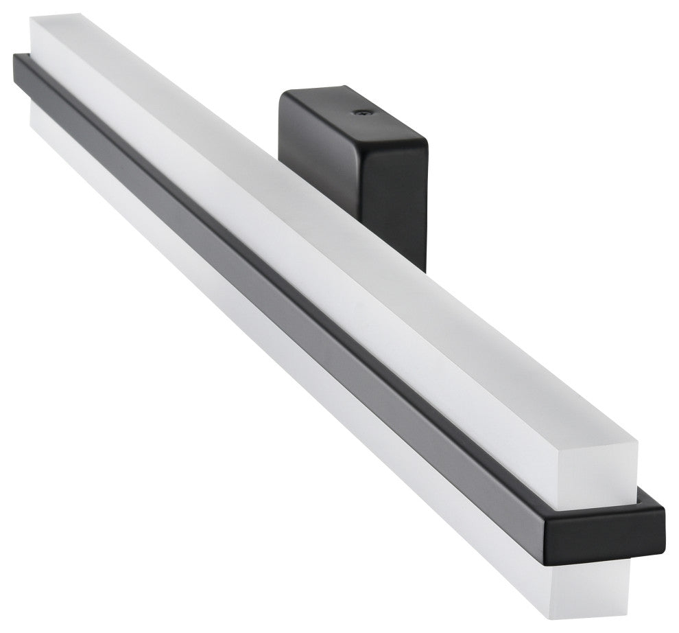 LED Light 32 in. Matte Black Vanity Light