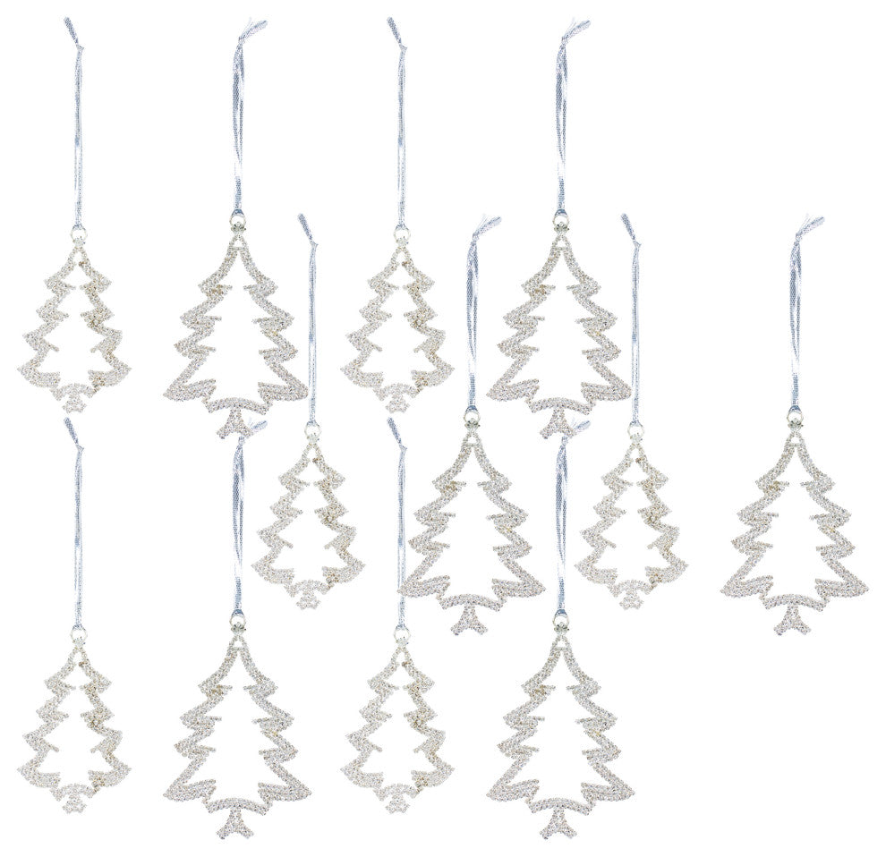 Metal Tree Ornament, 12-Piece Set