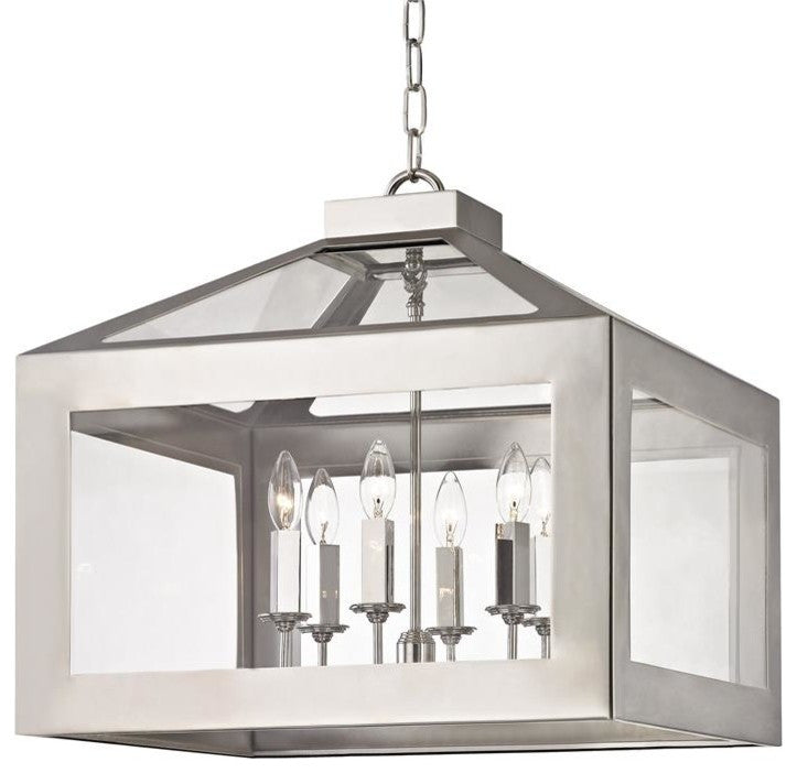 Brian Patrick Flynn for Crystorama Hurley 6 Light Polished Nickel Chandelier