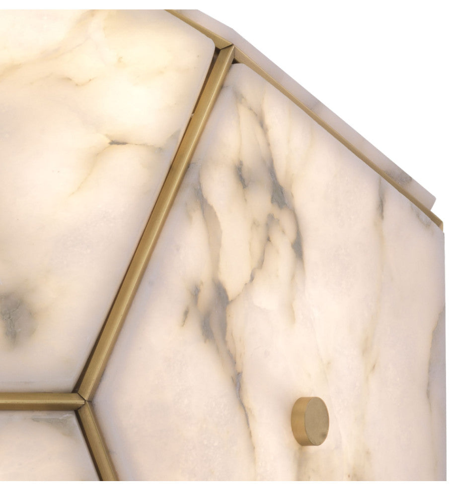 Pentagonal Alabaster Lantern | Eichholtz Gallo