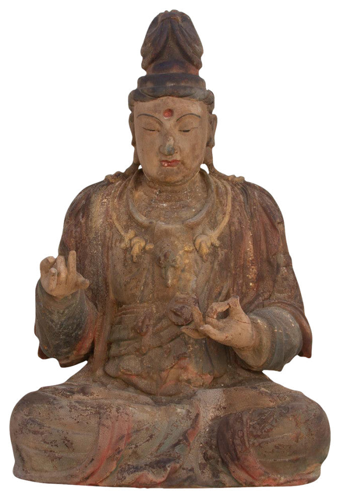 Antique Chinese Painted Buddha