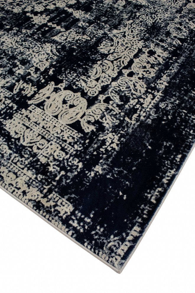 Noori Rug Lagoon Navy/Beige Rug, 9'11"x13'11"
