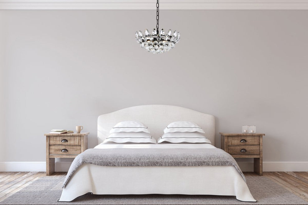 Elegant Lighting Emilia 3-Light Pendant Black