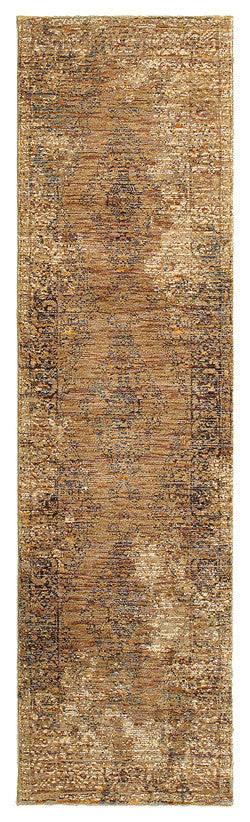 Oriental Weavers Andorra Gold/ Brown Oriental Indoor Area Rug 8'6"X11'7"