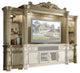 Acme Vendome II Entertainment Center Gold Patina and Bone