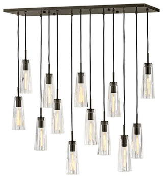 Fredrick Ramond Cosette Medium Thirteen Light Linear, Black Oxide