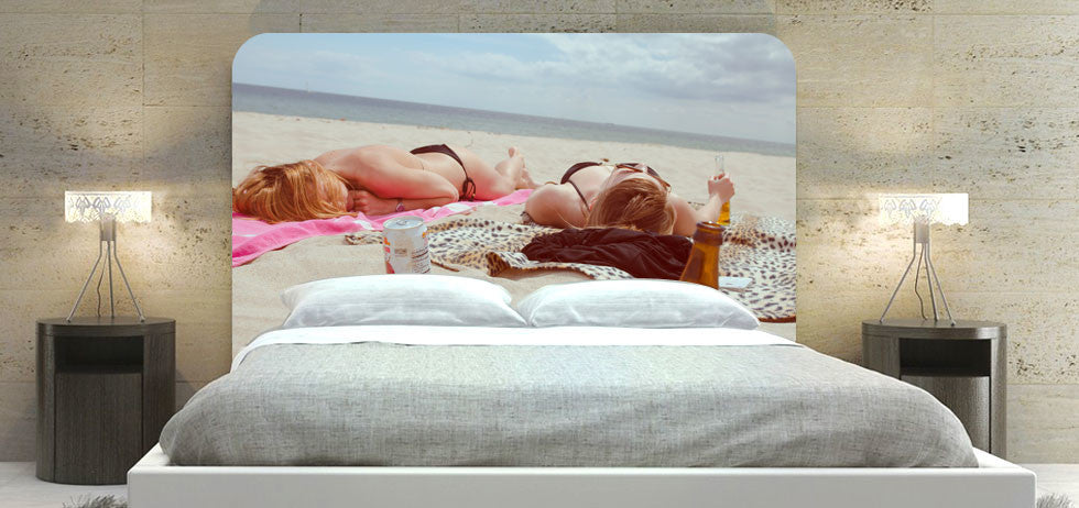 "Girls On Beach" Headboard