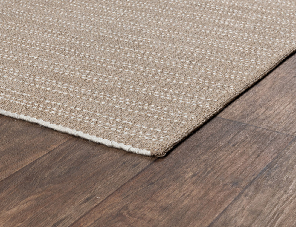 Charlevoix Indoor Outdoor Tan Accent Rug by Kosas Home