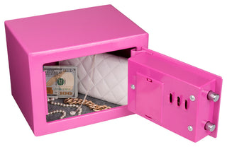 Digital Steel Security Safe For Valuables by Stalwart, Pink