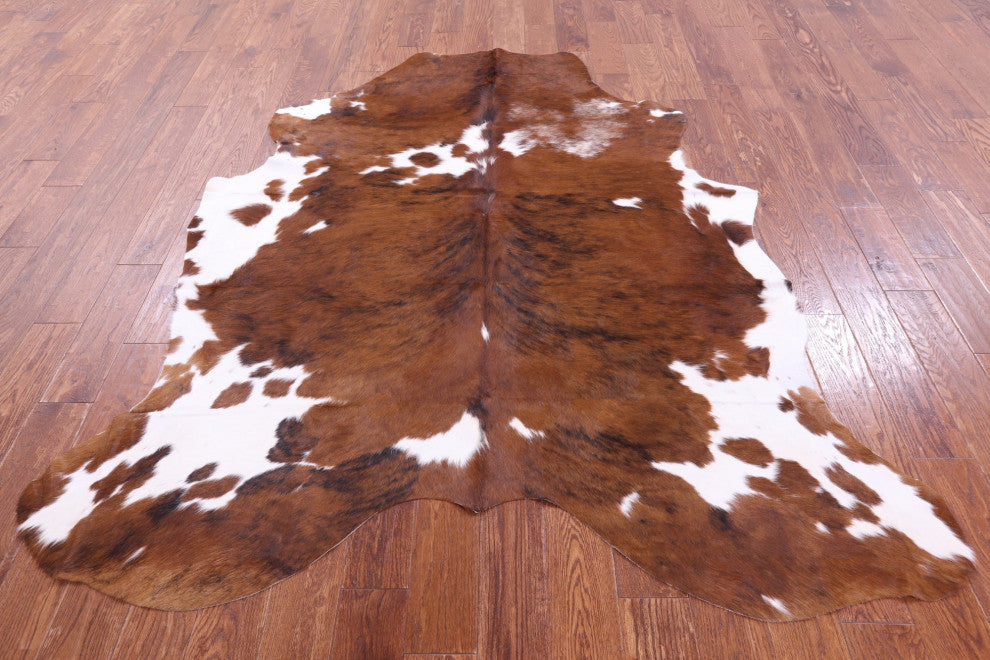 7' 1" X 6' 2" Natural Cowhide Rug C1716