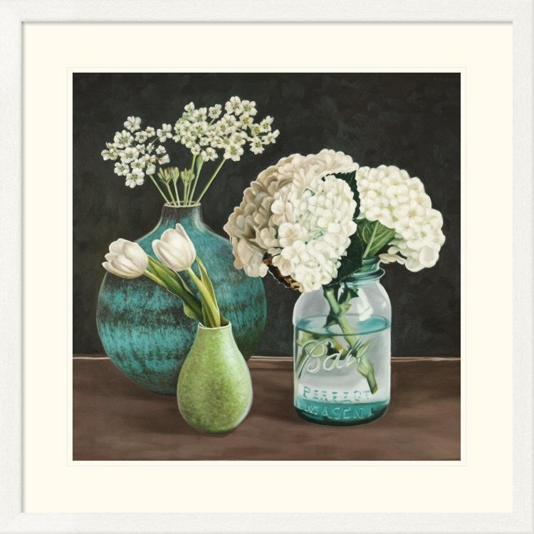 "Petit Fleuriste I" Framed Digital Print by Pierre Benson, 33x33"