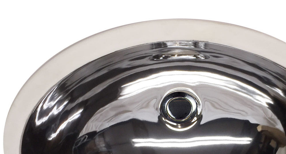 Hand Painted Sink "Full Bright Platinum " Monaco Medium Undermount Sink