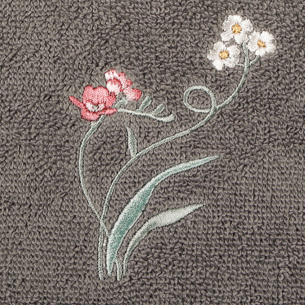 Linum Home Textiles 100% Turkish Cotton STELLA 2PC Emb Fingertip Towel Set