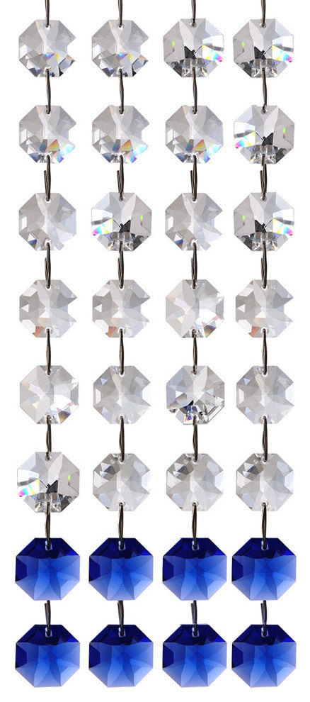 Milieu 1-Light Modern Mini-Pendant by Allegri, Firenze Dark Sapphire