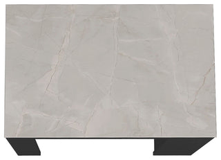 Kitchen Island Doyle, Kitchen, Black / Ibiza Marble Color Finish