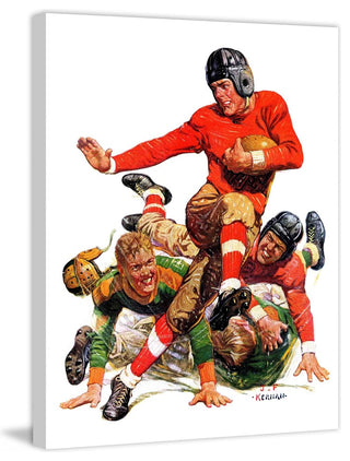 "College Football" Painting Print on Canvas by J.F. Kernan