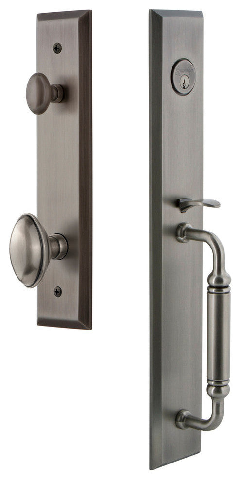 Fifth Avenue 1-Piece Dummy Handleset, C Grip and Eden Prairie Knob, 849445