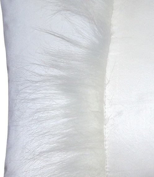 Pillow Decor - Chino Microsuede White Throw Pillow 16x20