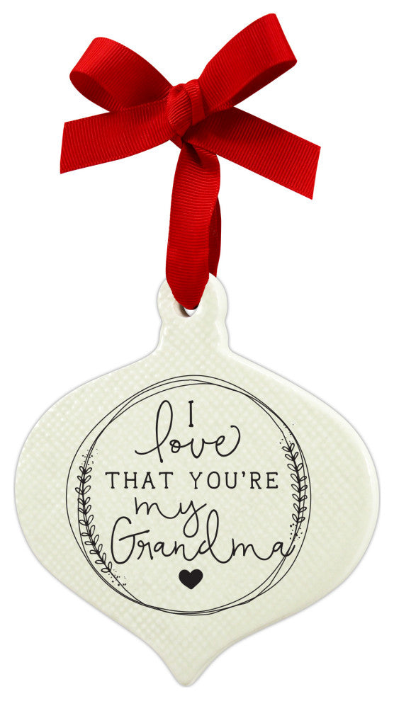 Ornament Doodle, Grandma Ribbon Hang