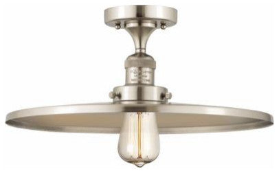 Innovations Lighting 517-1CH-SN-MFR-SN-16 1 Light 16" Semi-Flush Mount