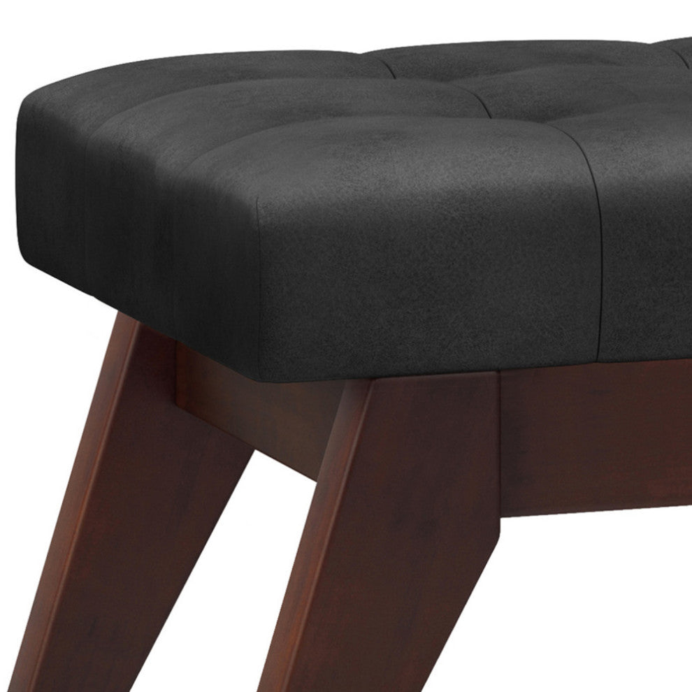 Draper Mid Century Tufted Ottoman Bench