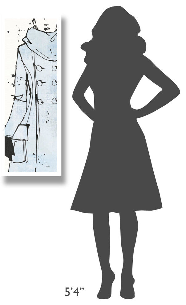 "Fashion Strokes VII Pastel" Digital Paper Print by Anne Tavoletti, 14"x38"