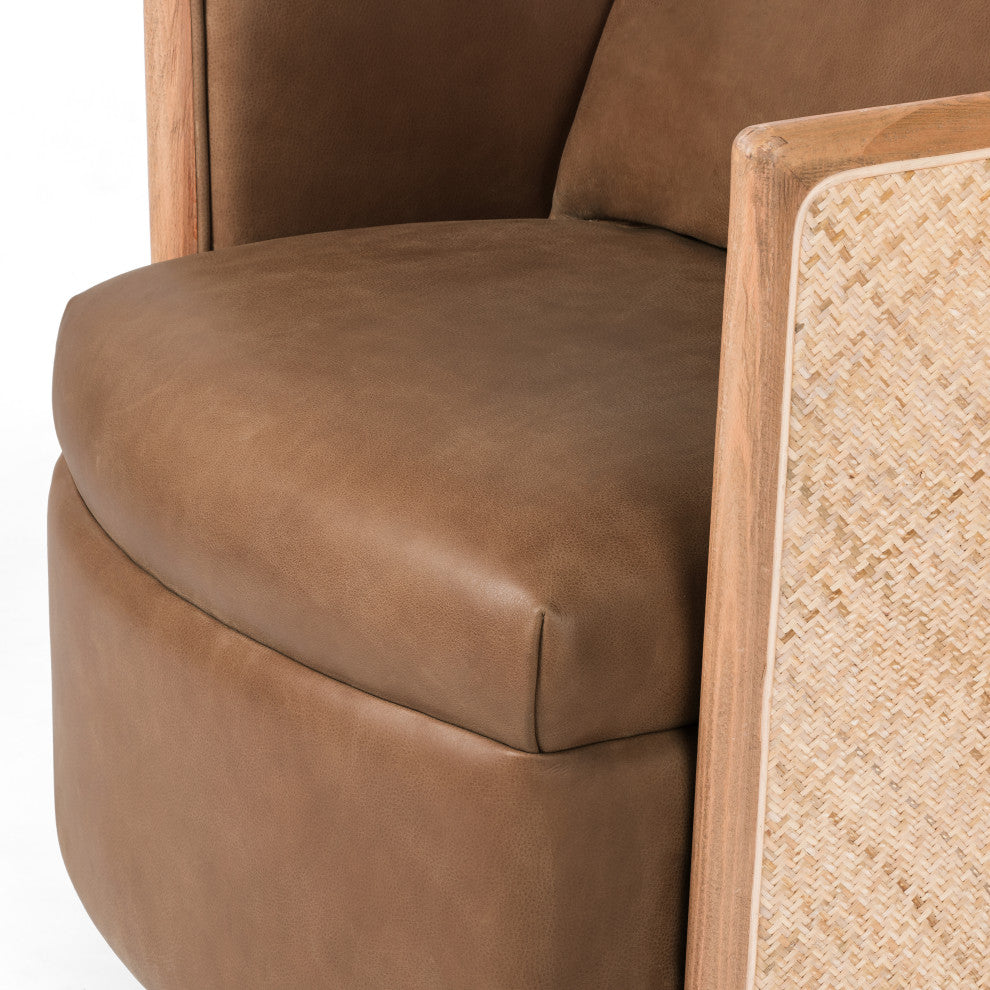 Newbury Swivel Chair, Palermo Cognac