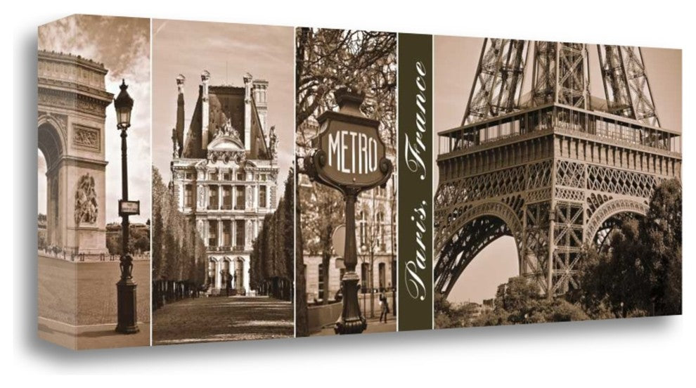 "A Glimpse Of Paris" By Jeff Maihara, Giclee Print on Gallery Wrap Canvas