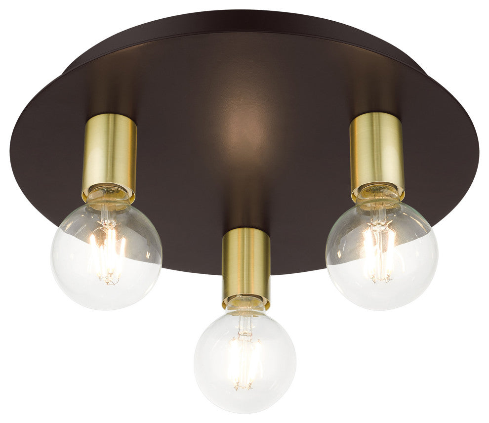 Bronze Transitional, Versatile, Modern, Urban, Minimal Flush Mount