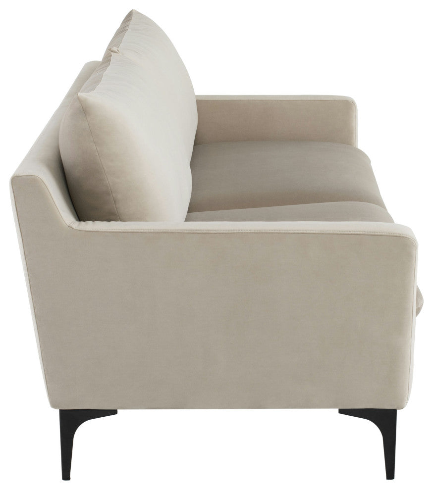 Anders Nude Fabric Triple Seat Sofa, HGSC569