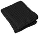 Caro Waffle Bath Towel, Black, 20x39"