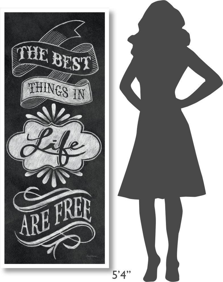 "The Best Things in Life" Digital Paper Print by Mary Urban, 26"x62"