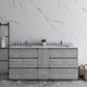Fresca Formosa Floor Standing Bathroom Vanity, Sage Gray, 70", Cabinet Only