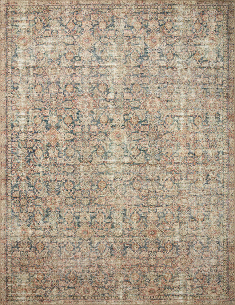 Angela Rose x Loloi Aubrey Navy / Multi 2'-6" x 12'-0" Runner Rug