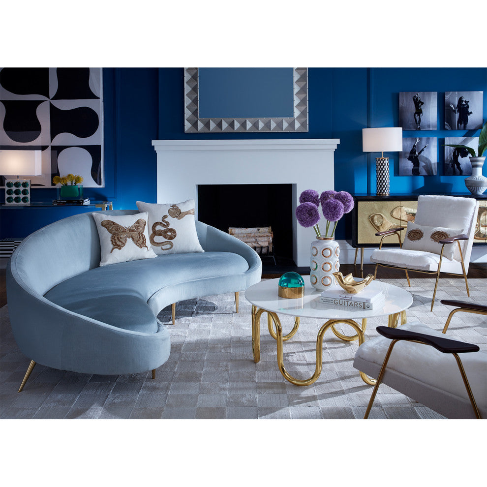 Muse Snake and Apple Throw Pillow