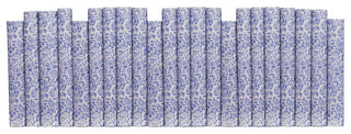 Decorative Books - Very Peri Damask Paper Wrapped - Purple Books By The Foot
